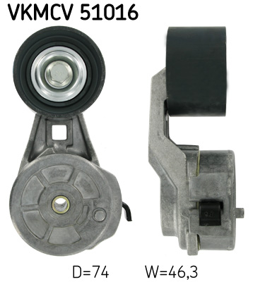 Tendicinghia, Cinghia Poly-V - VKMCV 51016 SKF